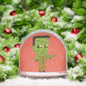 chibi monster sneeuwbol (Kerstmis)