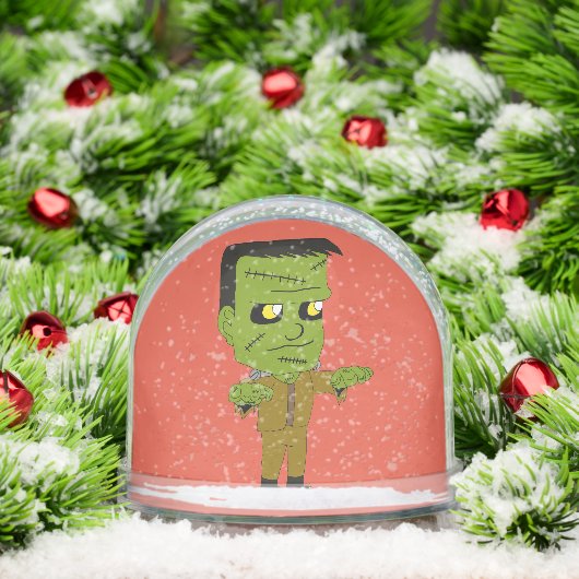 chibi monster sneeuwbol (Kerstmis)