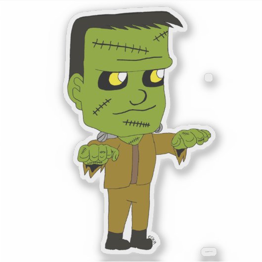 chibi monster sticker (Voorkant)