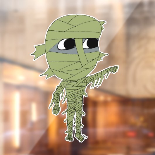 chibi mummy raamsticker (Vel 2)