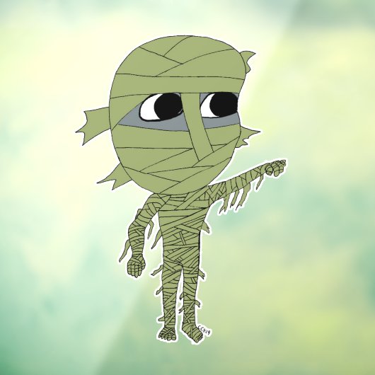 chibi mummy raamsticker (Vel 3)