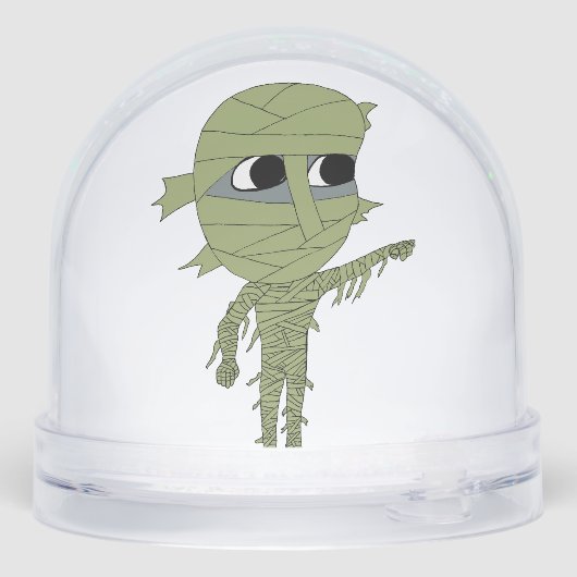 chibi mummy sneeuwbol (Achterkant)
