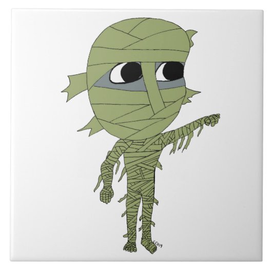 chibi mummy tegeltje (Voorkant)