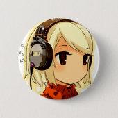 Chibi Music Round Button (Voorkant)
