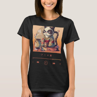 Chibi Neko in traditionele Kimono kleding T-shirt