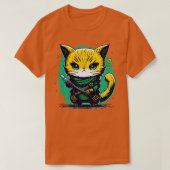 Chibi ninja Munchkin kat T-shirt (Design voorkant)