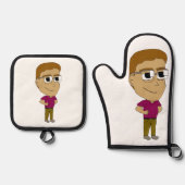 chibi ovenwant & pannenlap set (Voorkant)