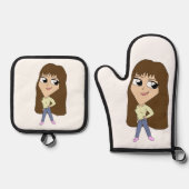 chibi ovenwant & pannenlap set (Voorkant)