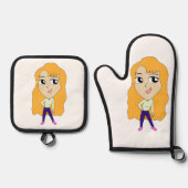 chibi ovenwant & pannenlap set (Voorkant)