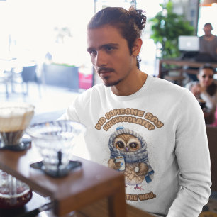 Chibi Owl Drink warme chocolade Trui