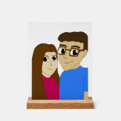 Chibi paar acryl bord (Voorkant)