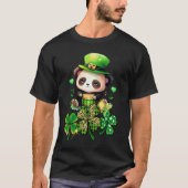 Chibi Panda Adorable St Patrick's Day Bear  & C T-shirt (Voorkant)