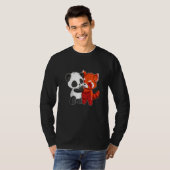Chibi Panda Beer Knuffels Rode Panda Schattigee Ki T-shirt (Voorkant volledig)