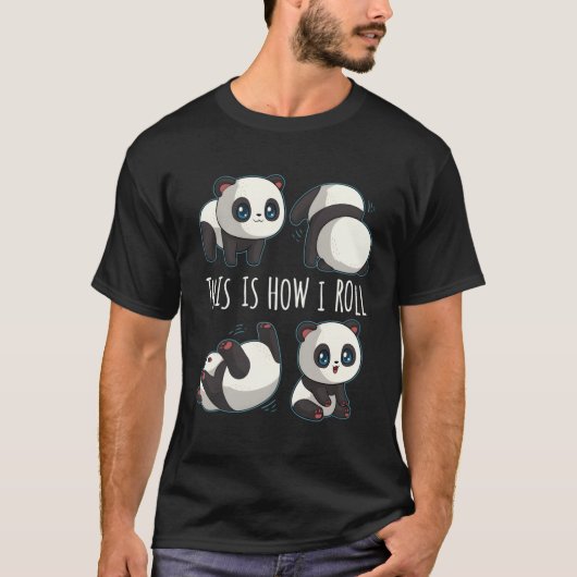 Chibi Panda voor klein Beer Panda T-shirt (Voorkant)