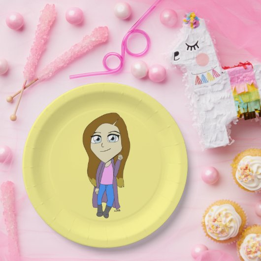 Chibi Papieren Bordje (Feest)