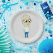 chibi papieren bordje (Feest)