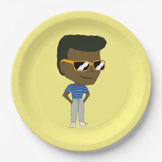 chibi papieren bordje (Voorkant)