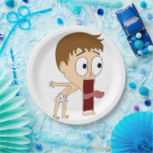 chibi papieren bordje (Feest)