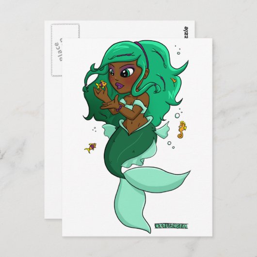 Chibi Pisces Briefkaart (Voorkant / Achterkant)