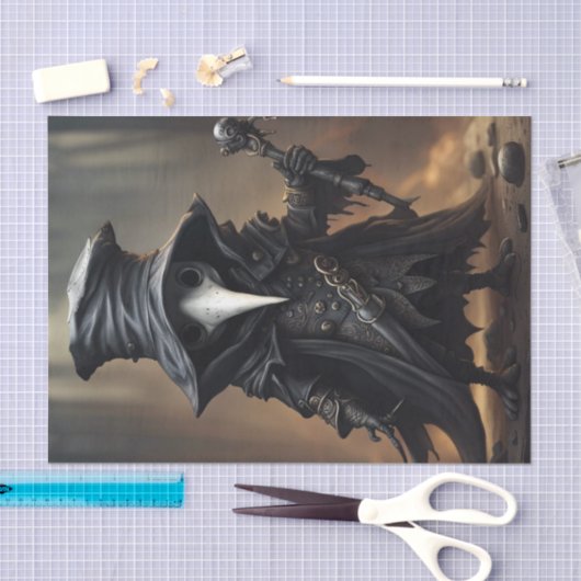 Chibi Plague Doctor Monster Decoupage Papier (Craft)