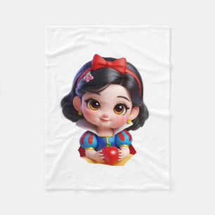 Chibi Prinses Met Appel Dekbed Fleece Deken