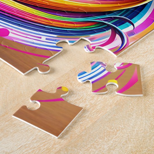 Chibi Rainbow Eenhoorn puzzel Legpuzzel (Zijkant)