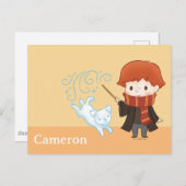 Chibi Ron Weasley Patronus Briefkaart (Voorkant / Achterkant)