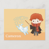Chibi Ron Weasley Patronus Briefkaart (Voorkant)