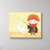 Chibi Ron Weasley Patronus Canvas Afdruk (Voorkant)