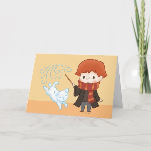 Chibi Ron Weasley Patronus Kaart (Voorkant)