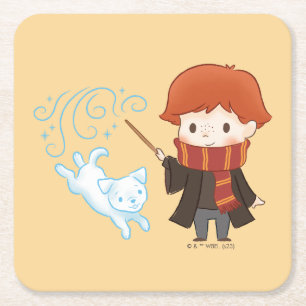 Chibi Ron Weasley Patronus Kartonnen Onderzetters