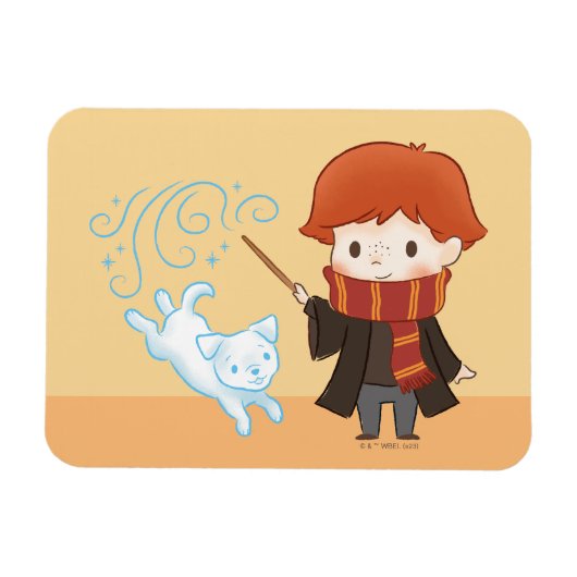 Chibi Ron Weasley Patronus Magneet (Horizontaal)