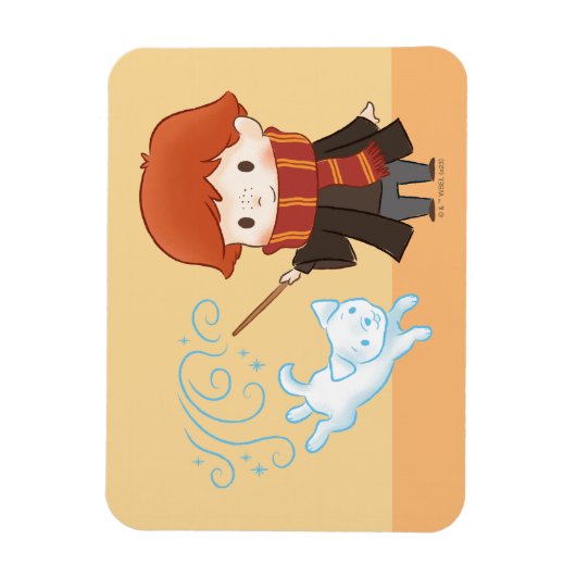 Chibi Ron Weasley Patronus Magneet (Verticaal)