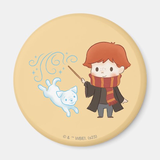 Chibi Ron Weasley Patronus Magneet (Voorkant)