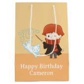 Chibi Ron Weasley Patronus Medium Cadeauzakje (Achterkant)