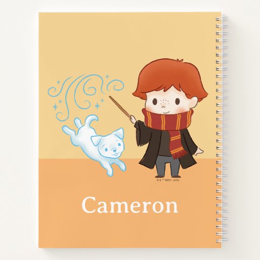 Chibi Ron Weasley Patronus Notitieboek (Achterkant)