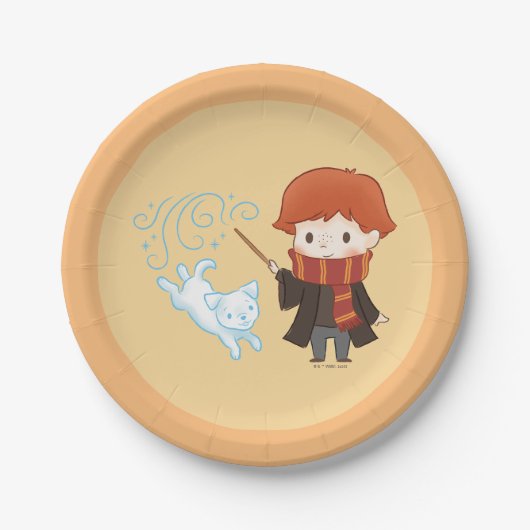 Chibi Ron Weasley Patronus Papieren Bordje (Voorkant)