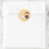 Chibi Ron Weasley Patronus Ronde Sticker (Tas)