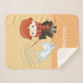 Chibi Ron Weasley Patronus Sherpa Deken (Voorkant (horizontaal))