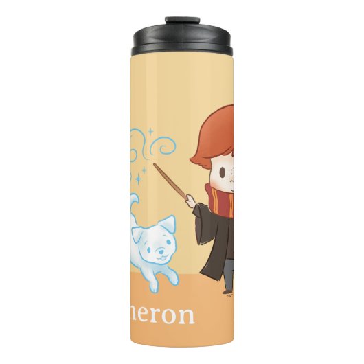 Chibi Ron Weasley Patronus Thermosbeker (Voorkant)