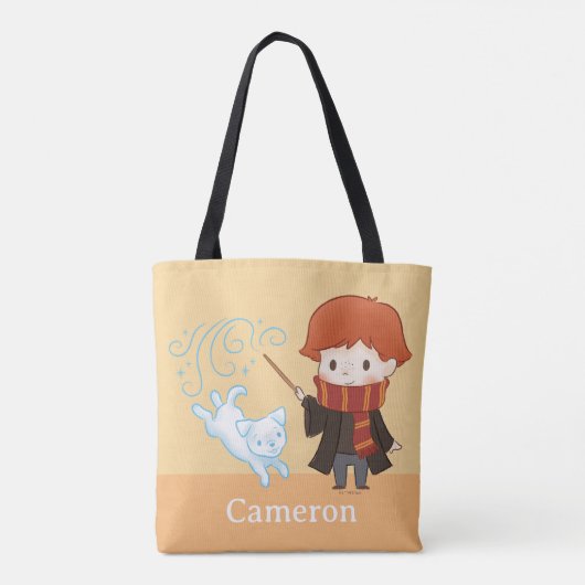 Chibi Ron Weasley Patronus Tote Bag (Achterkant)