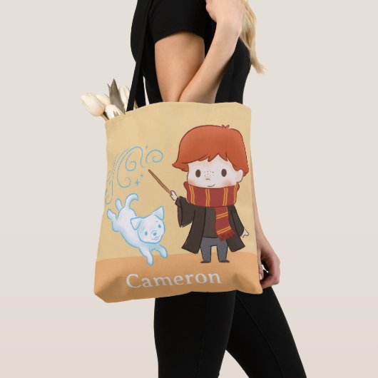 Chibi Ron Weasley Patronus Tote Bag (Dichtbij)