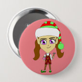 chibi ronde button 4,0 cm (Voorkant /achterkant)