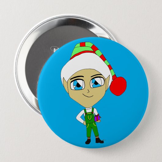 chibi ronde button 4,0 cm (Voorkant /achterkant)