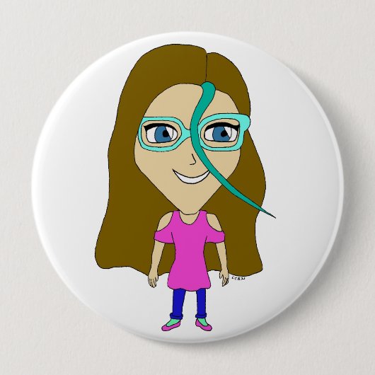 chibi ronde button 4,0 cm (Voorkant)