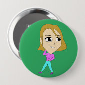 chibi ronde button 4,0 cm (Voorkant /achterkant)