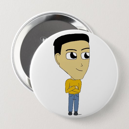 chibi ronde button 4,0 cm (Voorkant /achterkant)