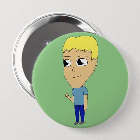 chibi ronde button 4,0 cm (Voorkant /achterkant)