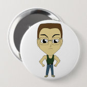 chibi ronde button 4,0 cm (Voorkant /achterkant)