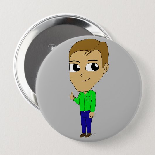 chibi ronde button 4,0 cm (Voorkant /achterkant)
